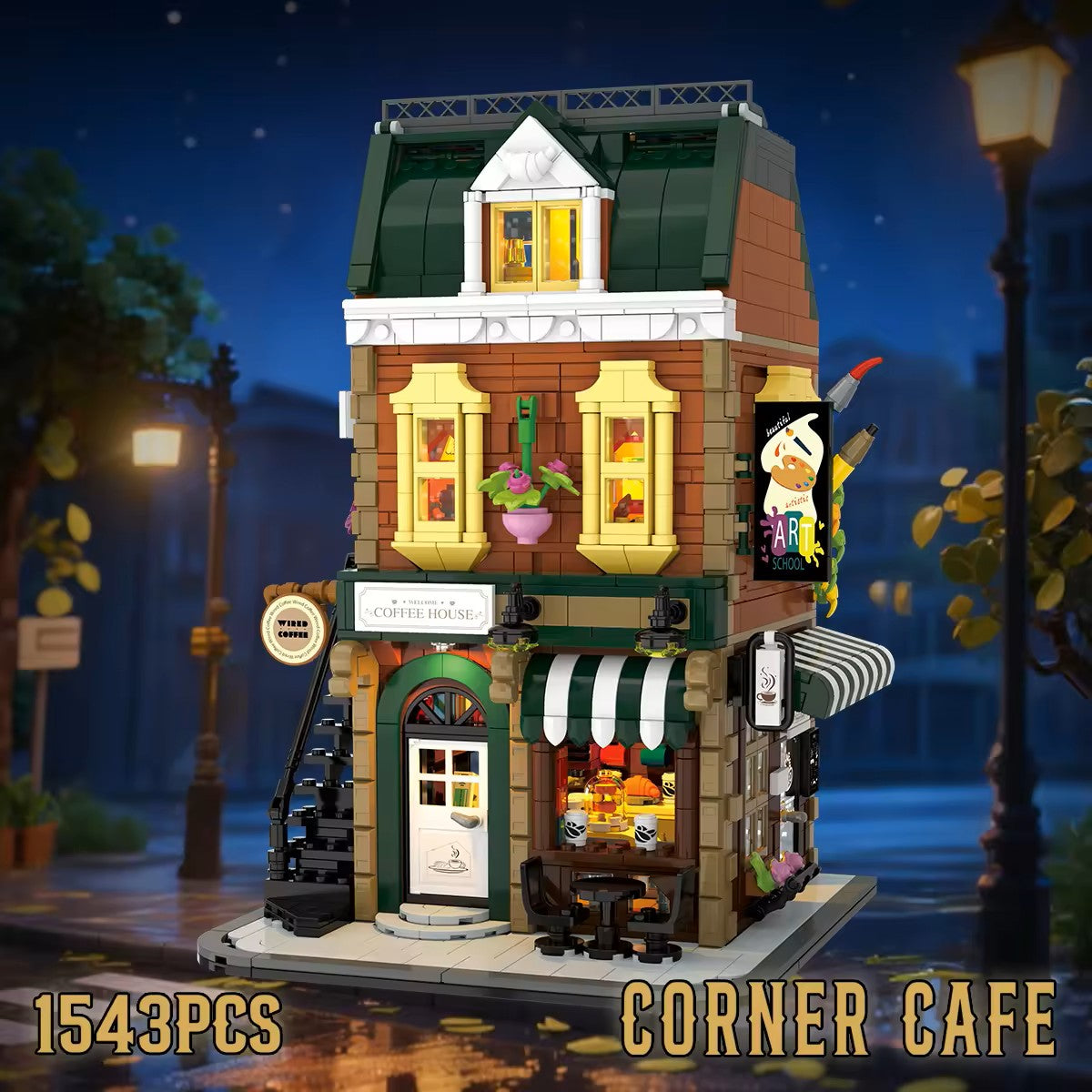 LED Christmas Building Blocks Set – Creative DIY Assembly Toy for Kids